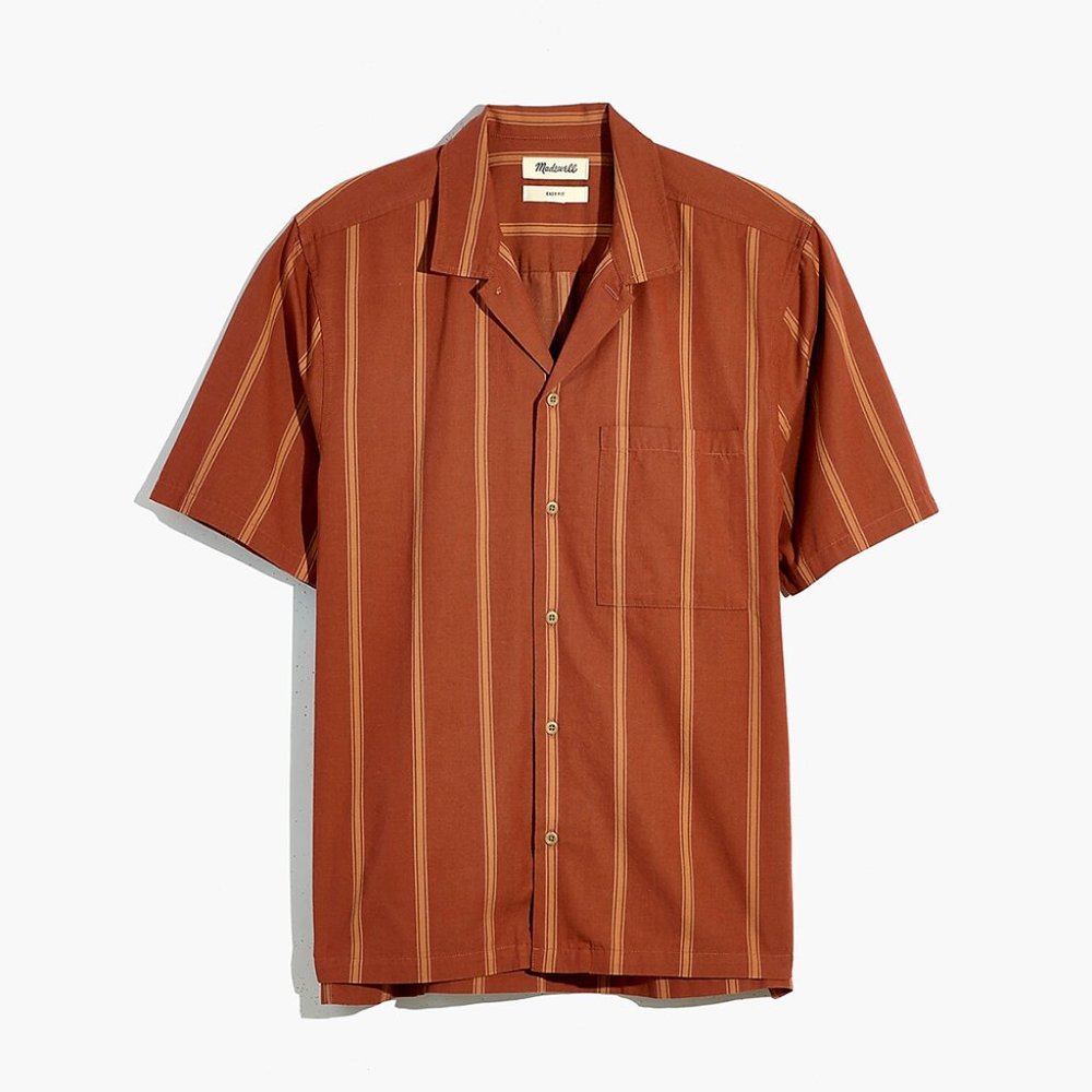 Madewell Cotton-Blend Boxy Camp Shirt
